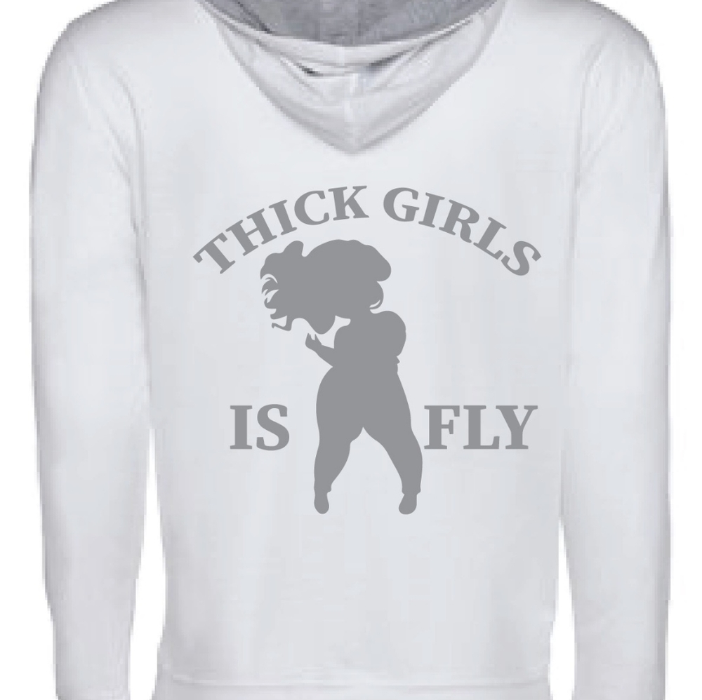 Thick Girls Is Fly hoodies